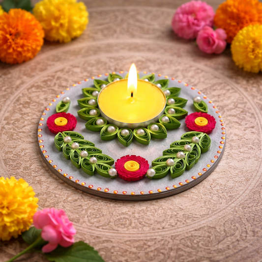 floral elegance mini handmade decorative diya diwali