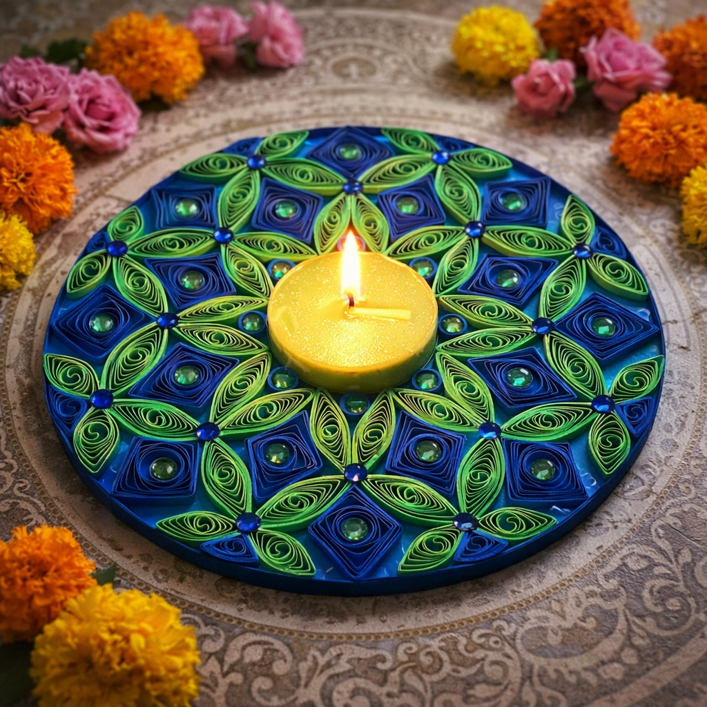 peacock handmade decorative diya unique diwali gift
