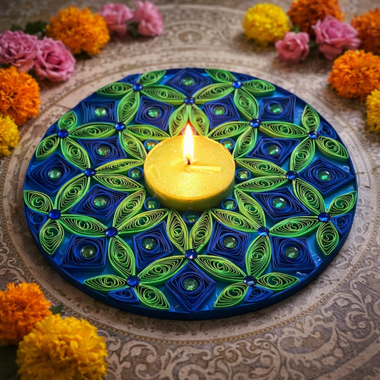 peacock handmade decorative diya unique diwali gift