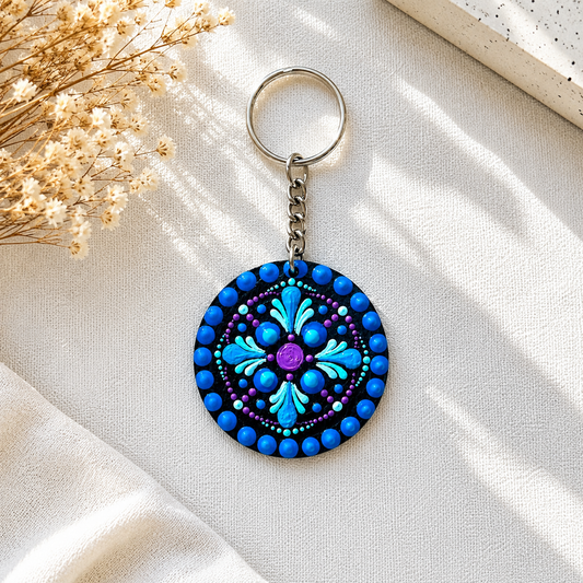 Blue Vibrance Keychain