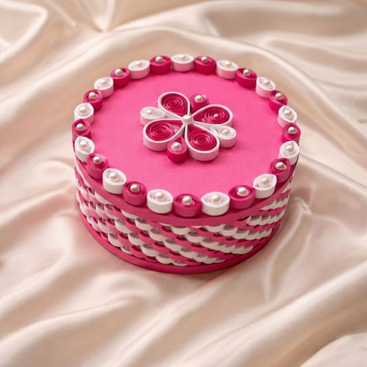 rose luxe handmade paper quilling jewellery box premium gift