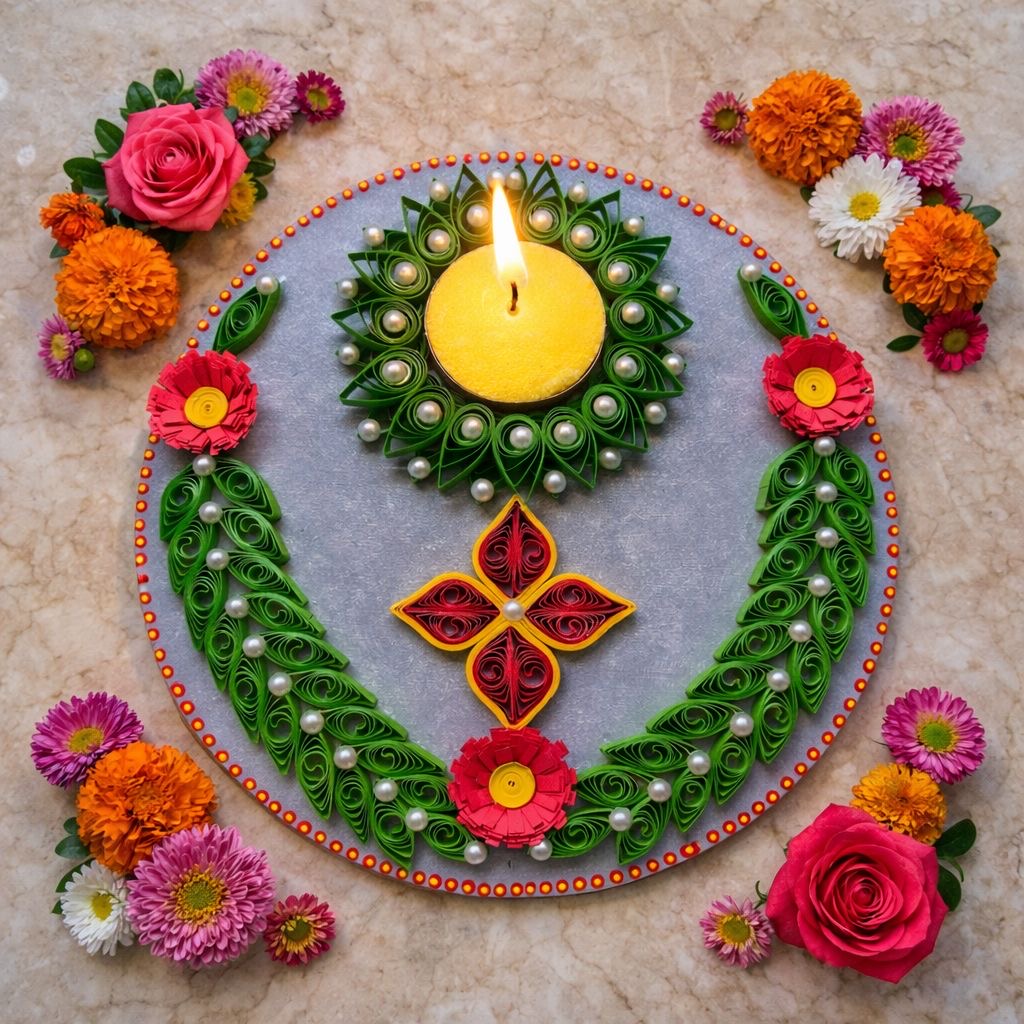 floral elegance handmade decorative diya premium diwali gift
